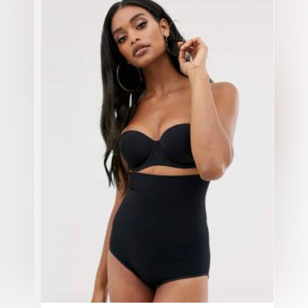 ASOS DESIGN HIGH WAISTED SHAPING CONTROL BRIEFS BLACK NEW WITH TAG Large